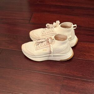 Boss Beige Textured Sneakers